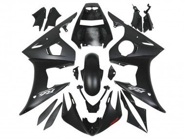Wholesale 2005 Yamaha YZF R6 Motorcycle Fairings - Matte Black Silver Red