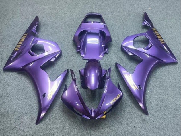 2003-2004 Yamaha YZF R6 Motorcycle Fairings - Purple Gold Decals