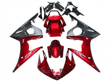Wholesale 2003-2004 Yamaha YZF R6 Motorcycle Fairings - Red Matte Black