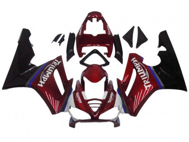 2009-2012 Triumph Daytona 675 Triple Motorcycle Fairings - Red Blue Glossy Black