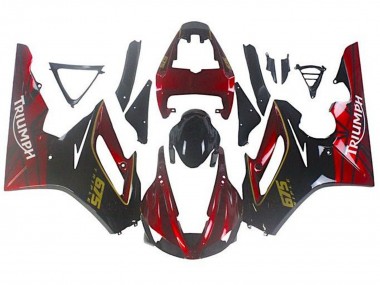 Wholesale 2009-2012 Triumph Daytona 675 Triple Motorcycle Fairings - Red Glossy Black