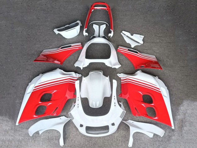 1987-1988 Honda CBR1000F Hurricane Motorcycle Fairings - White Red
