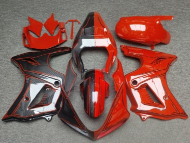 Wholesale 2003-2013 Suzuki SV650 Motorcycle Fairings - Glossy Red Carbon Fiber