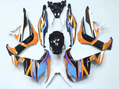 Wholesale 2018-2021 Honda ADV150 Motorcycle Fairings - Blue Orange Glossy Black