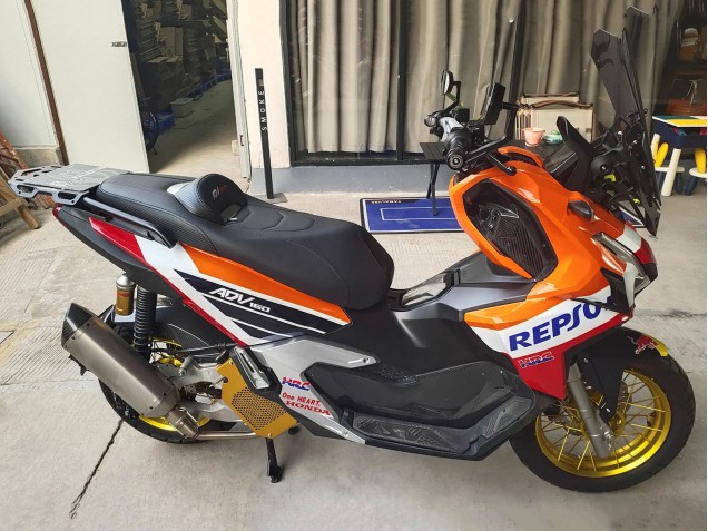 2022-2024 Honda ADV160 Motorcycle Fairings - Orange White Red Blue Repsol Red Bull