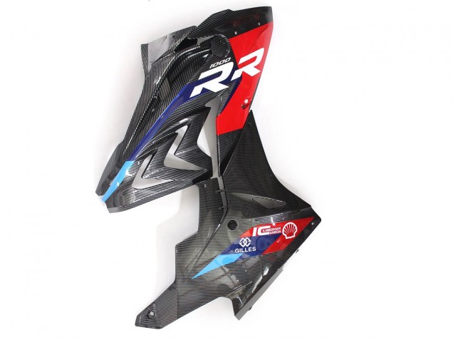 2015-2016 BMW S1000RR Motorcycle Fairings - Blue Red Carbon Fiber