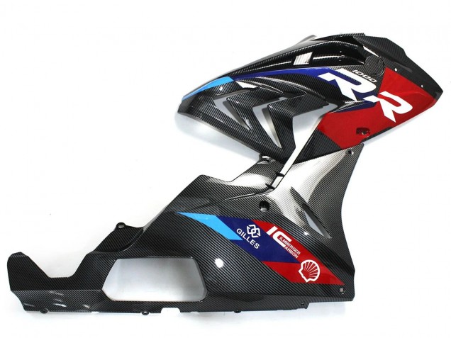 2015-2016 BMW S1000RR Motorcycle Fairings - Blue Red Carbon Fiber