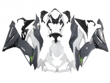 Wholesale 2019-2022 Kawasaki ZX6R Motorcycle Fairings - White Grey Green