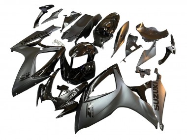 Wholesale 2006-2007 Suzuki GSXR 600/750 Motorcycle Fairings - Glossy Black Matte Black
