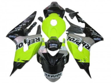 Wholesale 2006-2007 Honda CBR1000RR Motorcycle Fairings - Green Silver Glossy Black Repsol