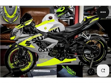 Wholesale 2004-2005 Suzuki GSXR 750 Motorcycle Fairings - Grey Lemon Green Black