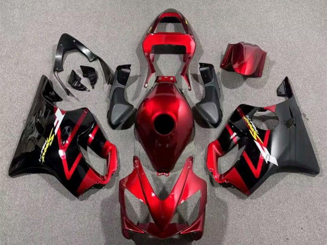 2001-2003 Honda CBR600 F4i Motorcycle Fairings - Candy Red Black