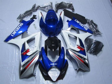 Wholesale 2007-2008 Suzuki GSXR 1000 Motorcycle Fairings - Blue White Red
