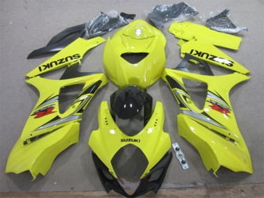 Wholesale 2007-2008 Suzuki GSXR 1000 Motorcycle Fairing - Yellow Silver Black
