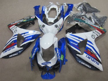 Wholesale 2009-2016 Suzuki GSXR 1000 Motorcycle Fairings - White Blue Red Samsung