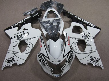 Wholesale 2004-2005 Suzuki GSXR 600 Motorcycle Fairings - White Black Corona Extra Motul
