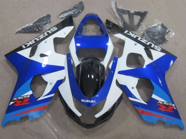 Wholesale 2004-2005 Suzuki GSXR 600 Motorcycle Fairings - White Blue Red