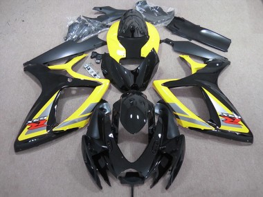 Wholesale 2006-2007 Suzuki GSXR 600 Motorcycle Fairings - Yellow Grey Black