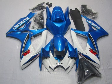 Wholesale 2006-2007 Suzuki GSXR 600 Motorcycle Fairing - White Blue Red