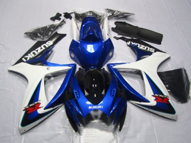 Wholesale 2006-2007 Suzuki GSXR 600 Motorcycle Fairings - White Blue Glossy Black Red