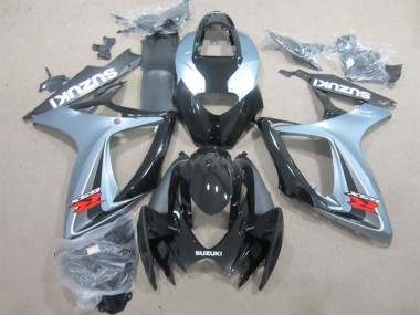 Wholesale 2006-2007 Suzuki GSXR 600 Motorcycle Fairings - Grey Glossy Black