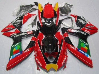 Wholesale 2008-2010 Suzuki GSXR 600 Motorcycle Fairings - Red Orange Blue Green Black JOMO