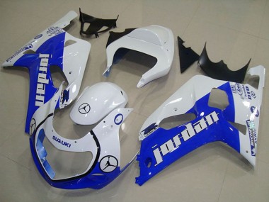 Wholesale 2001-2003 Suzuki GSXR 750 Motorcycle Fairings - White Blue Jordan
