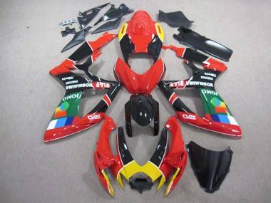 Wholesale 2006-2007 Suzuki GSXR 750 Motorcycle Fairings - Red Black Yellow Green JOMO