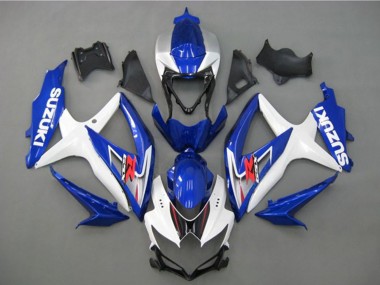 Wholesale 2008-2010 Suzuki GSXR 750 Motorcycle Fairing - White Silver Blue Black