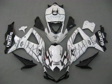 Wholesale 2008-2010 Suzuki GSXR 750 Motorcycle Fairings - White Black Corona Extra Alstare