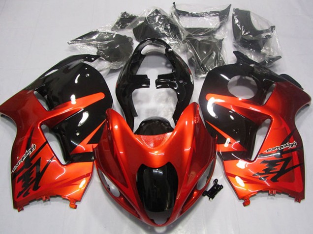 1996-2007 Suzuki GSXR 1300 Hayabusa Motorcycle Fairings - Orange Black