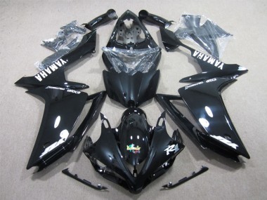 Wholesale 2007-2008 Yamaha YZF R1 Motorcycle Fairings - Glossy Black White Decal