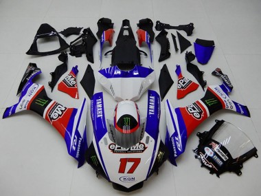 Wholesale 2015-2019 Yamaha YZF R1 Motorcycle Fairings - White Blue Red Black Green Monster