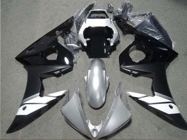 Wholesale 2003-2004 Yamaha YZF R6 Motorcycle Fairings - White Silver Glossy Black Matte Black