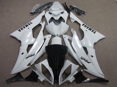 Wholesale 2008-2016 Yamaha YZF R6 Motorcycle Fairings - White Black Decals