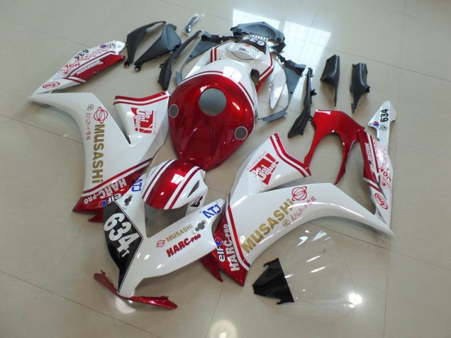 634 White and Red 12-16 CBR1000RR Fairings 634 White and Red 12-16 CBR1000RR Fairings