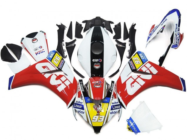 93 Number White and Red 08-11 CBR1000RR Fairings 93 Number White and Red 08-11 CBR1000RR Fairings