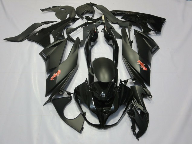 Black 09-12 ZX6R Fairings