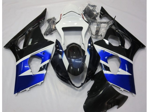 Black Blue and White 03-04 GSXR 1000 Fairings Black Blue and White 03-04 GSXR 1000 Fairings