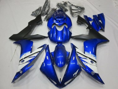 Black Blue and White 04-06 R1 Fairings