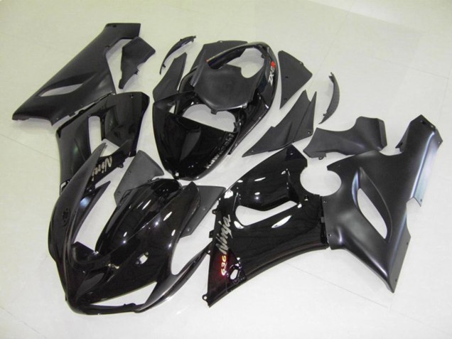 Black Gloss 05-06 ZX6R Fairings