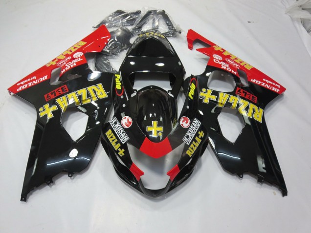 Black Rizla 04-05 GSXR 600-750 Fairings Black Rizla 04-05 GSXR 600-750 Fairings
