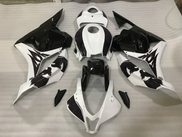 Black / White Custom 09-12 CBR600RR Fairings Black / White Custom 09-12 CBR600RR Fairings