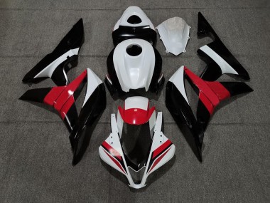 Black White and Red 07-08 CBR600RR Fairings