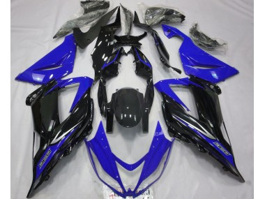 Black and Blue 13-18 ZX6R Fairings