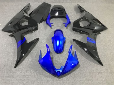 Black and Blue Gloss 03-04 R6 Fairings