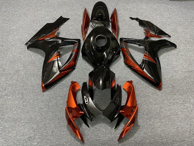 Black and Burnt Orange 06-07 GSXR 600-750 Fairings Black and Burnt Orange 06-07 GSXR 600-750 Fairings