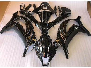 Black and Gold 16-19 ZX10R Fairings