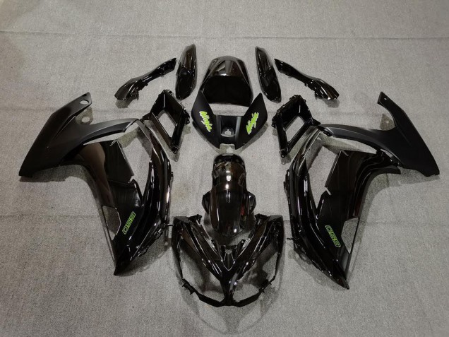 Black and Green 12-16 Ninja 650R Fairings