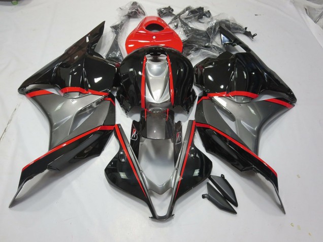 Black and Grey Red Pin 09-12 CBR600RR Fairings Black and Grey Red Pin 09-12 CBR600RR Fairings